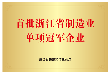 喜報(bào)！首批浙江省制造業(yè)單項(xiàng)冠軍企業(yè)！